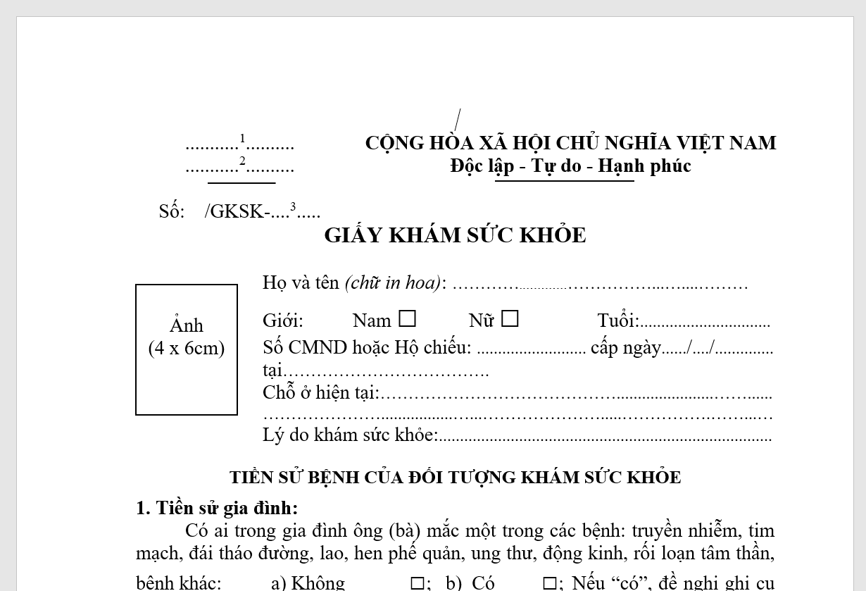 Khám sức khỏe là một yêu cầu bắt buộc trong hồ sơ du học Hàn Quốc khi nộp xin visa tại Đại sứ quán